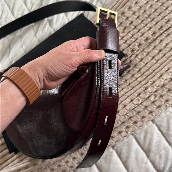 All Saints Burgundy Crossbody Bag - Picture 7 of 8